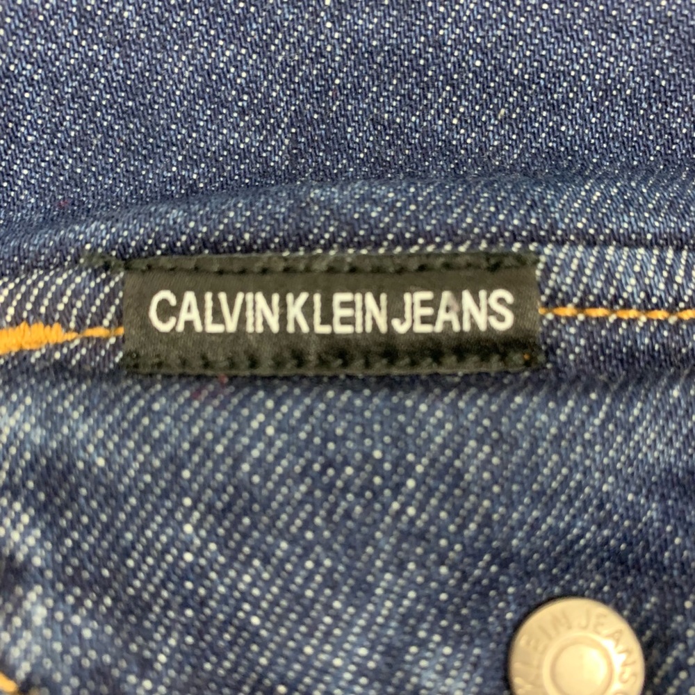Calvin Klein  Jeans Denim Snap Button Shirt - Picture 3 of 5